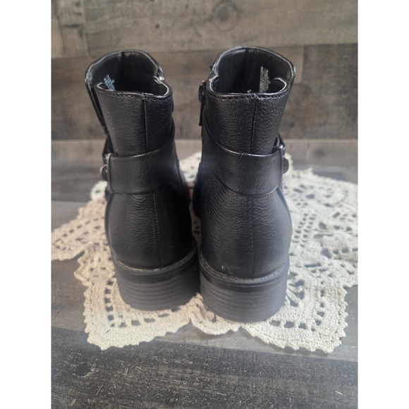 Croft & Barrow Ortholite Black Ankle Boot Side Zip Womens Sz 7 Medium - Picture 4 of 9